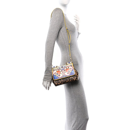 Dolce & Gabbana Dauphine Majolica Printed Small Miss Sicily Satchel Multicolor 3 of 11