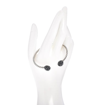 David Yurman Sterling Silver Hematite Osetra Cuff Bracelet 2 of 4