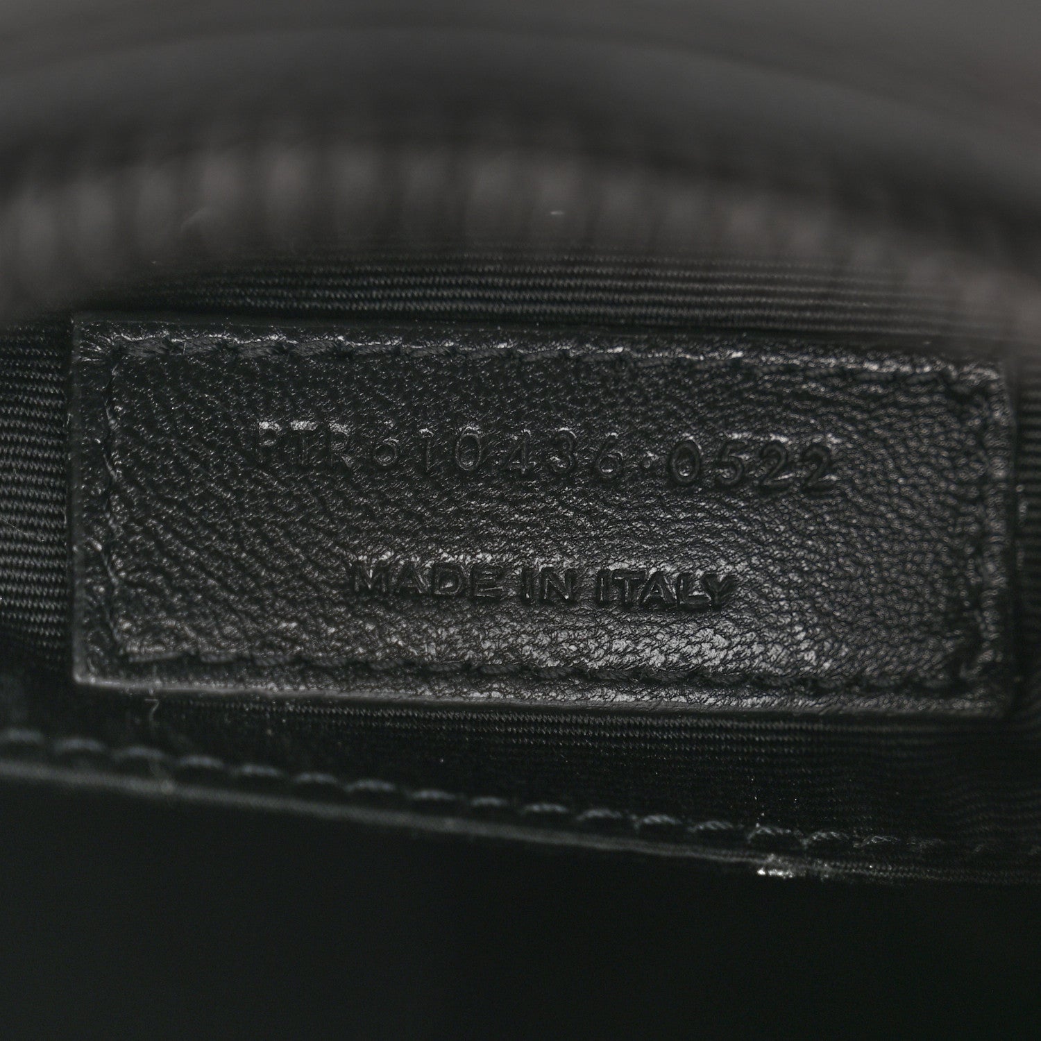 Saint Laurent Calfskin Matelasse Chevron Round Vinyle Camera Bag Black 7 of 10