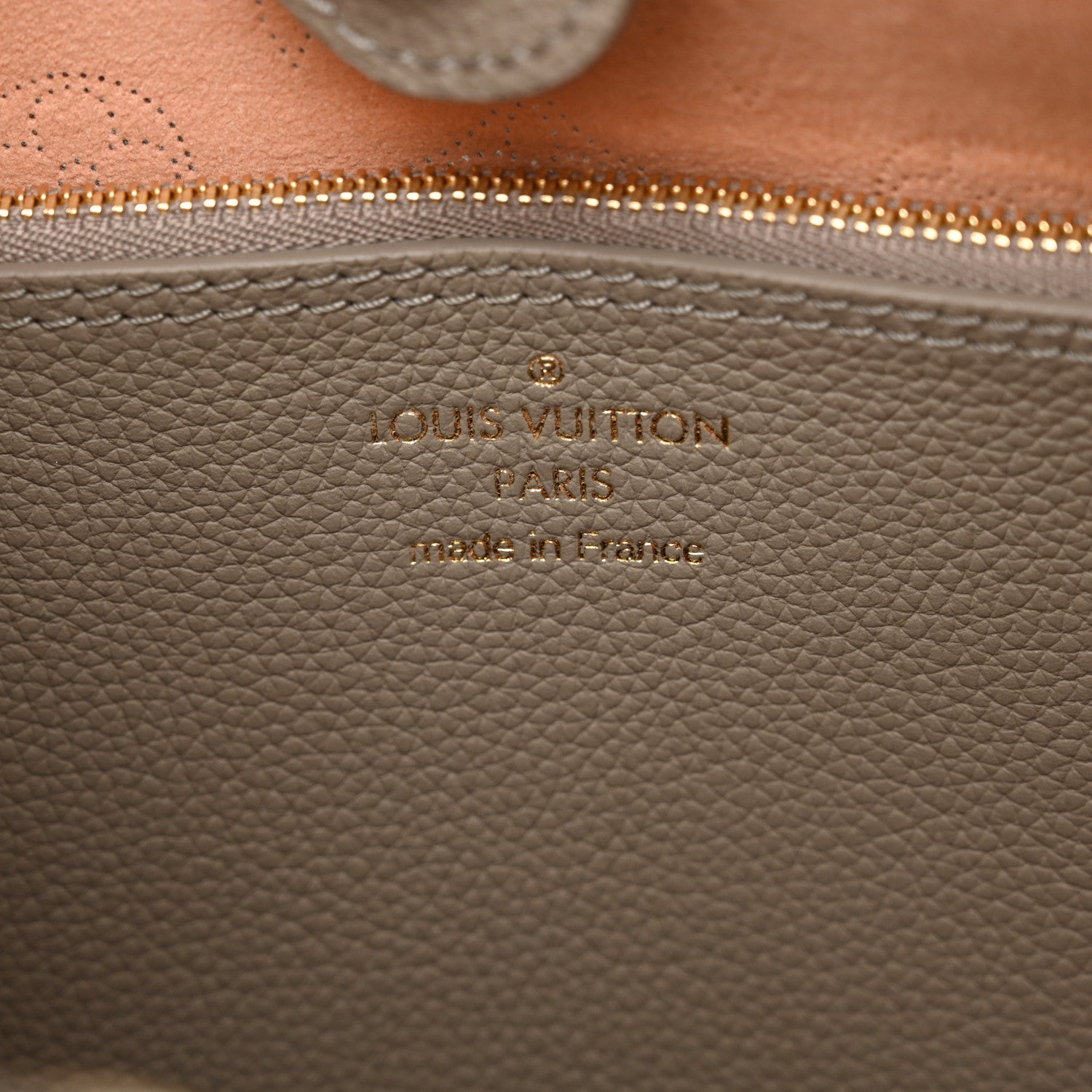 Louis Vuitton Reverse Mahina Carmel Hobo Gray 6 of 11