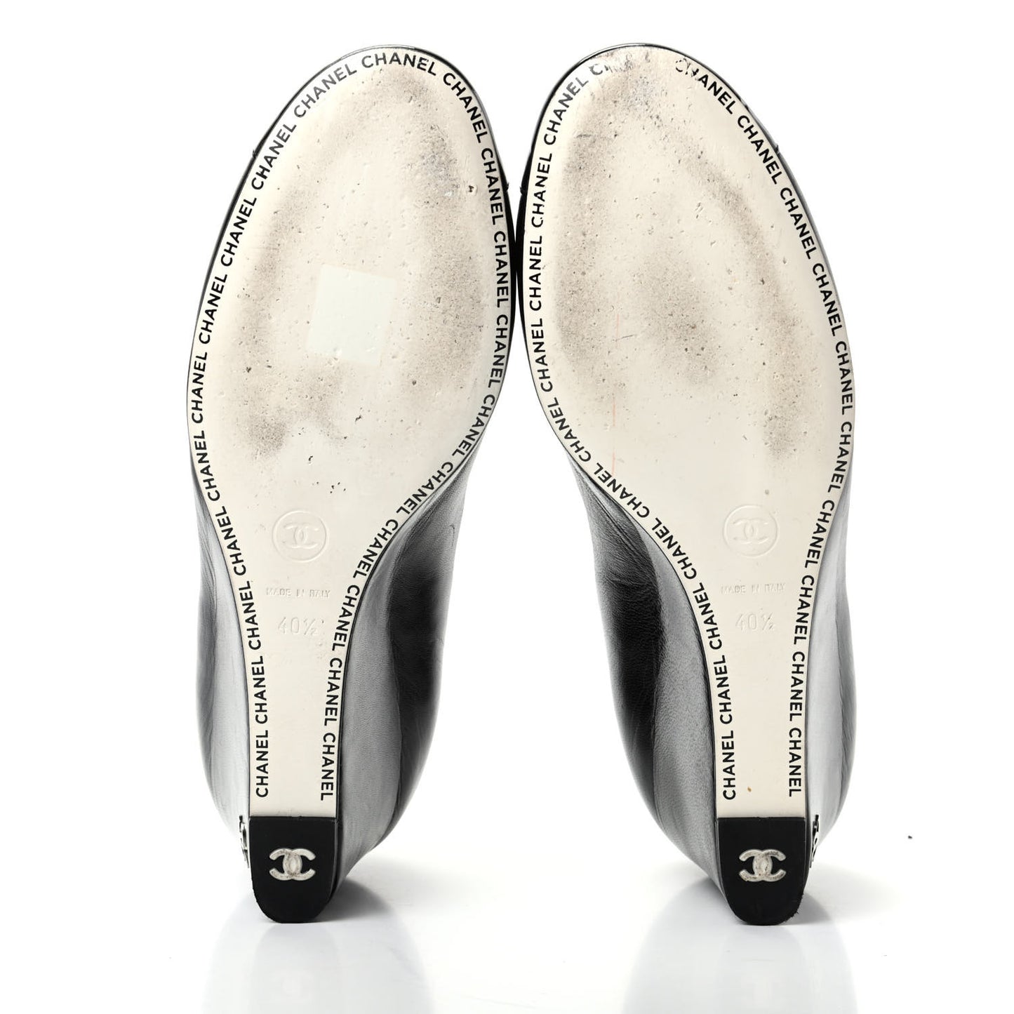 Lambskin Patent Cap Toe Wedges 40.5 Black