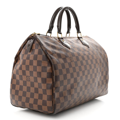 Louis Vuitton Damier Ebene Speedy 35 3 of 13