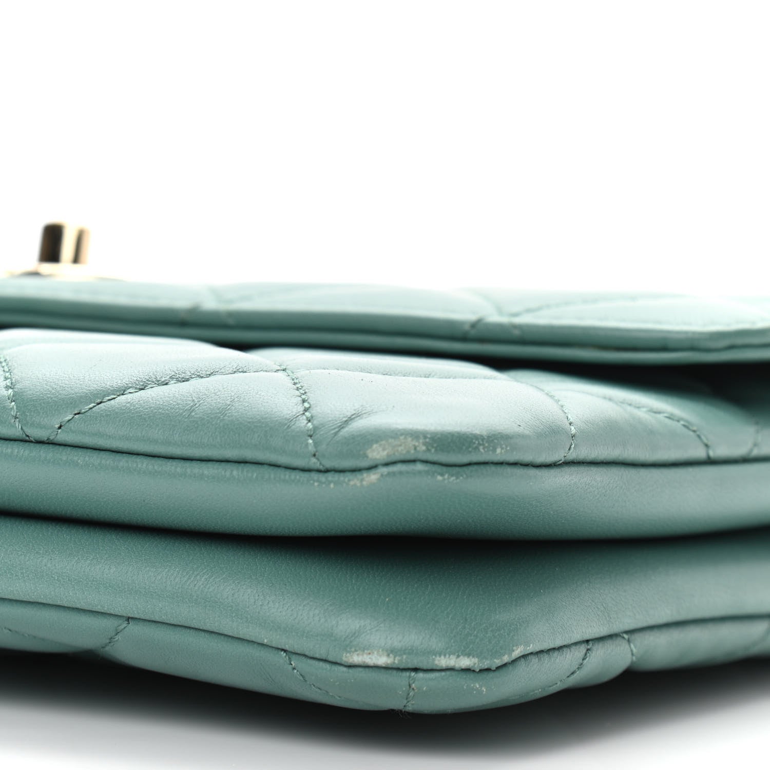 Chanel Lambskin Quilted Medium Trendy CC Flap Light Green 9 of 10