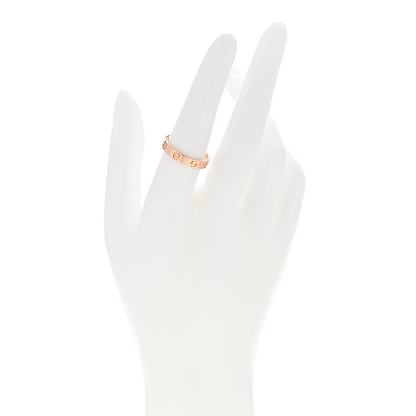 18K Pink Gold 3.5mm LOVE Wedding Band Ring 55 7.25