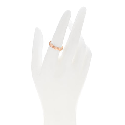 Cartier 18K Pink Gold 3.5mm LOVE Wedding Band Ring 55 7.25 2 of 4