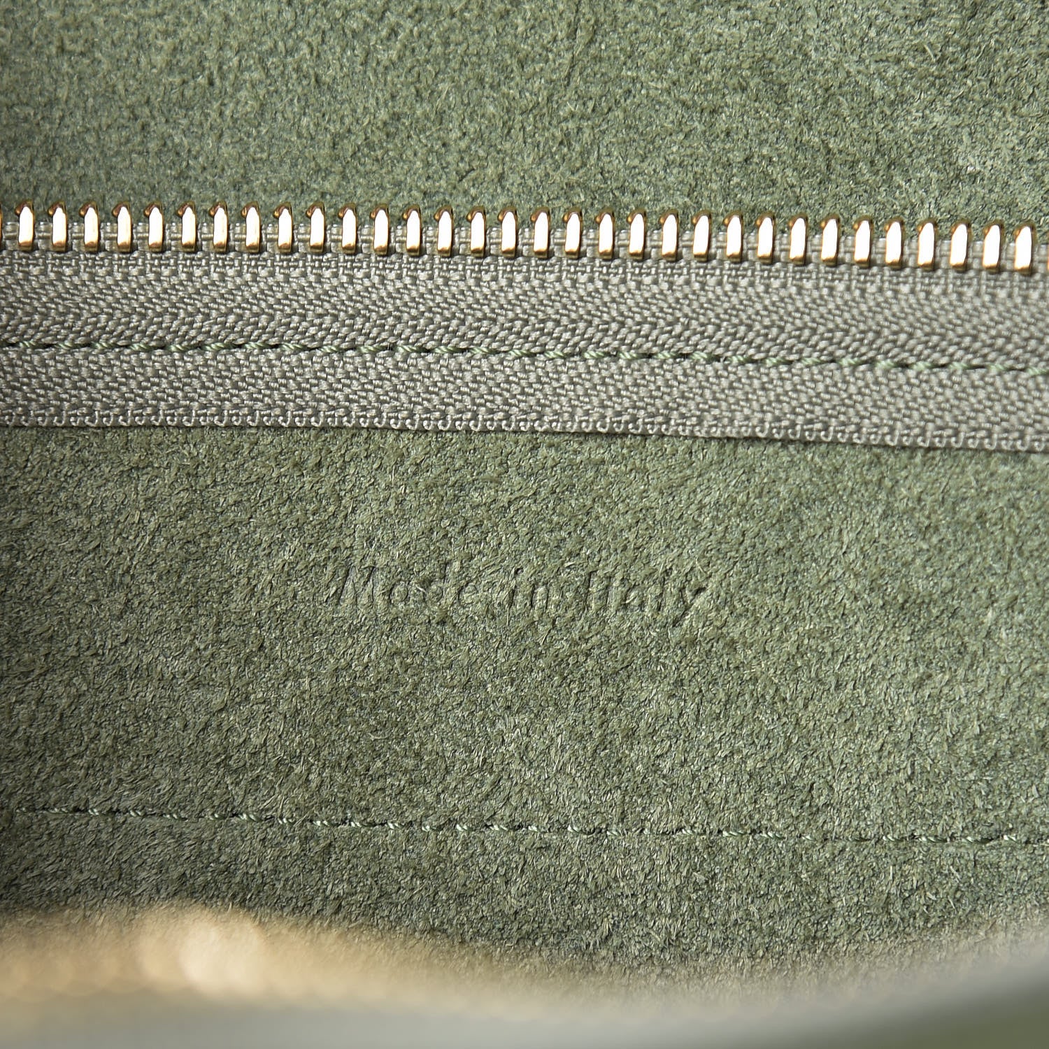 Celine Grained Calfskin Nano Belt Bag Olive 7 of 9