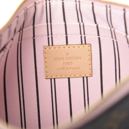 Louis Vuitton Monogram Neverfull MM GM Pochette Rose Ballerine 5 of 6