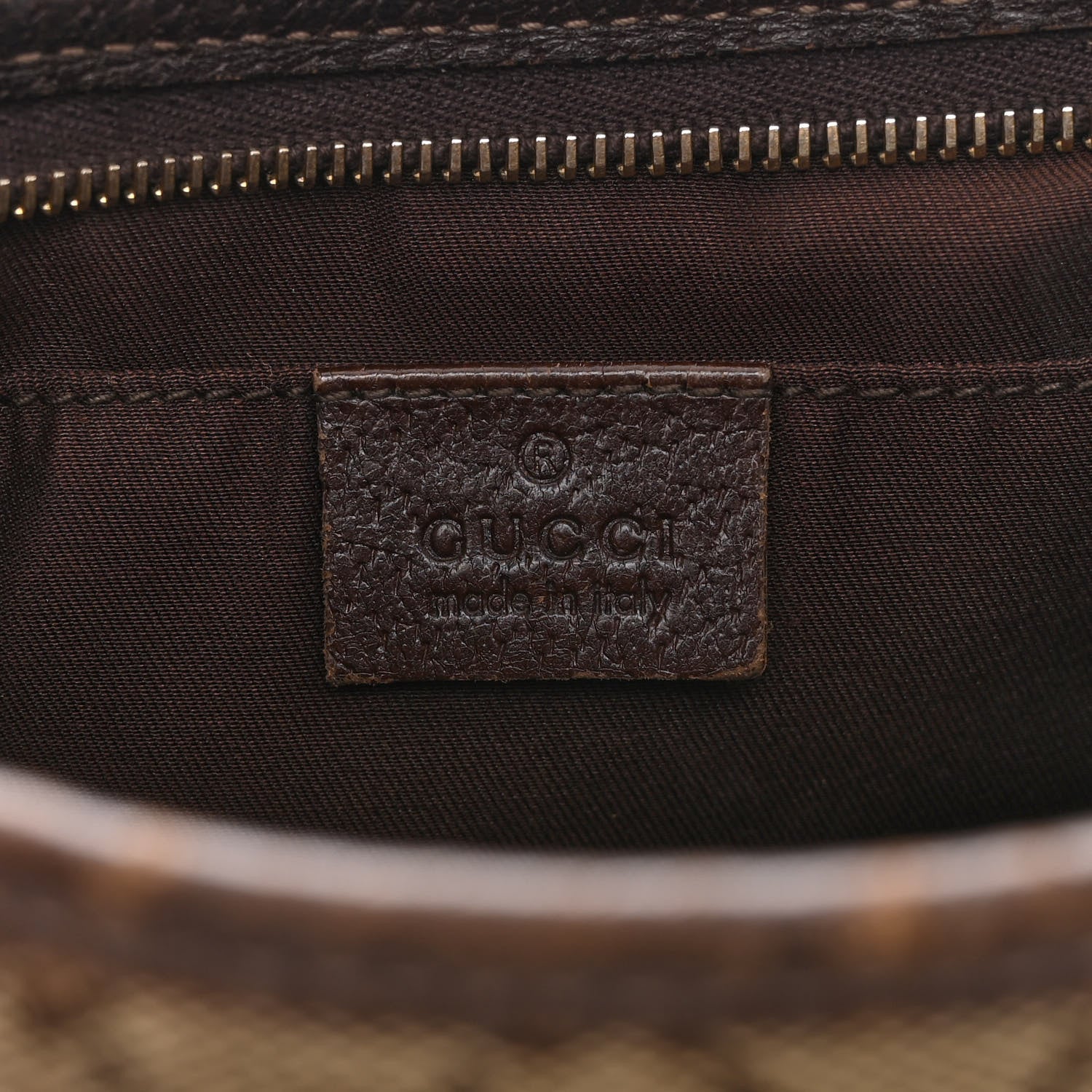 Gucci Monogram D Ring Abbey Pochette Brown 6 of 18