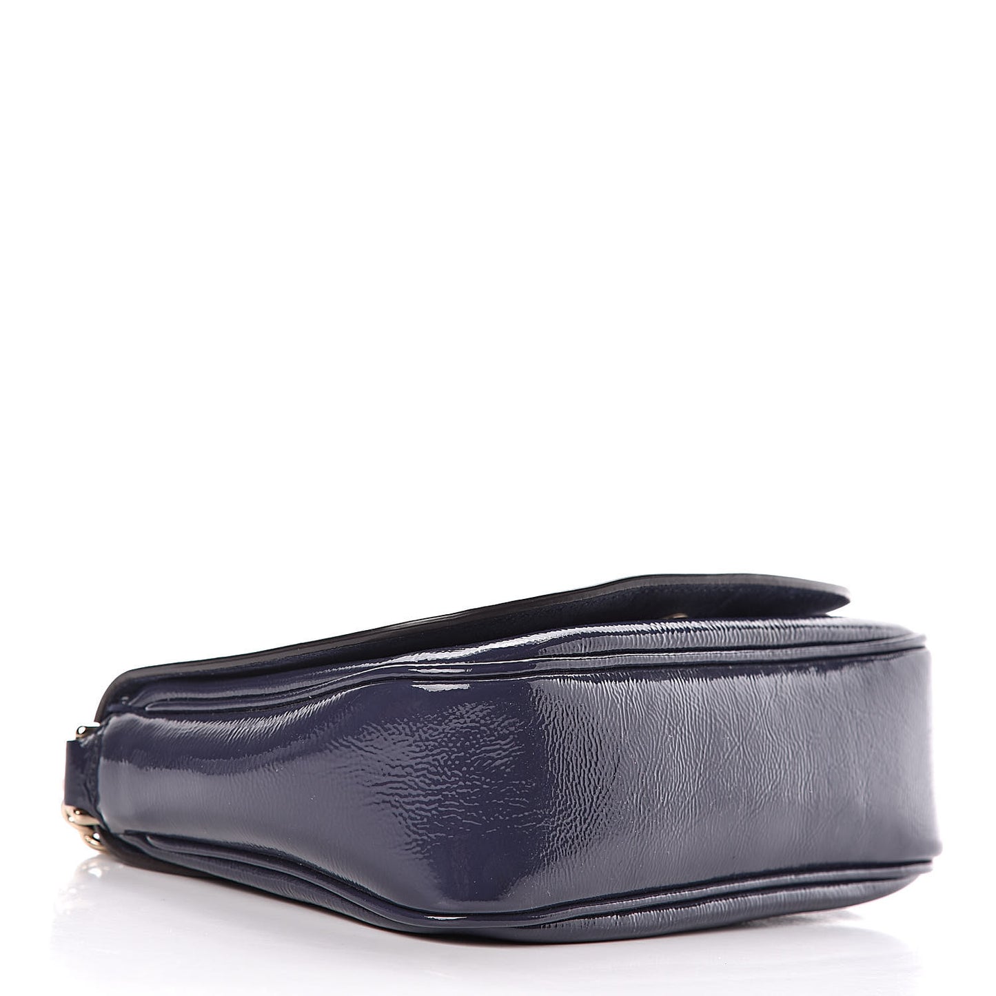 Vernice Naplack Small Soho Flap Crossbody Uniform Blue