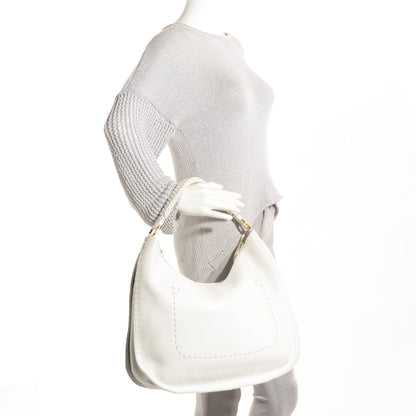 Fendi Cuoio Romano Selleria Hobo White 2 of 9