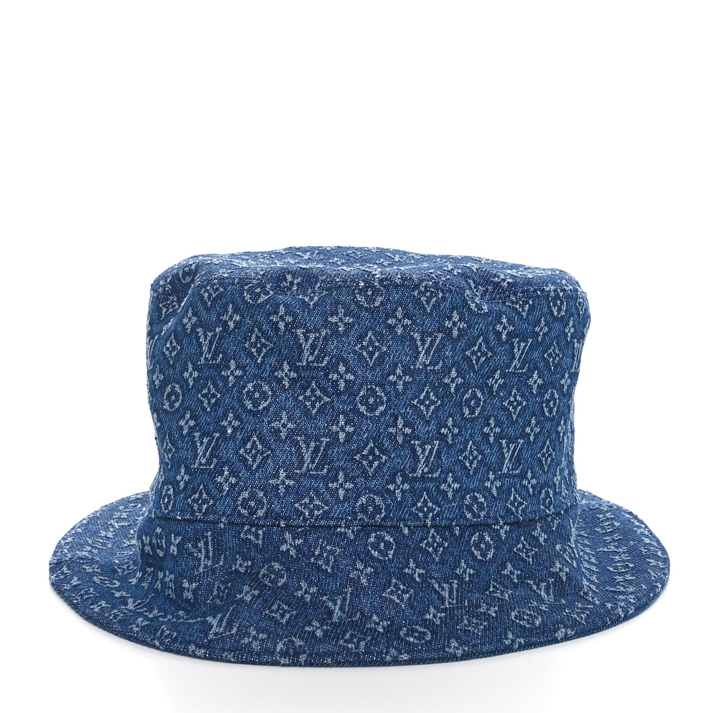 Monogram Denim Reversible Everyday Bucket Hat M Blue