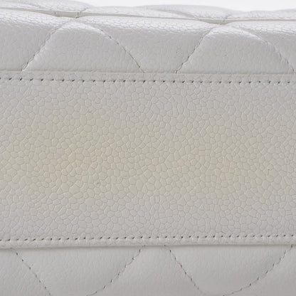 Chanel Caviar Quilted Medium Single Flap White 10 of 10