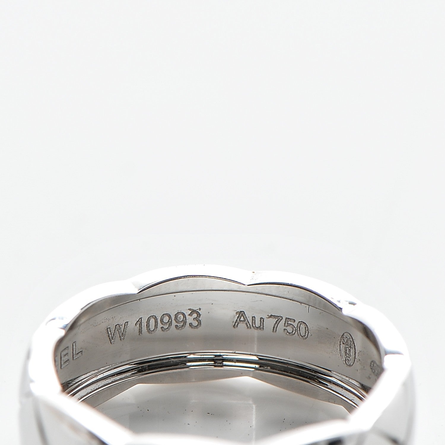 Chanel 18K White Gold Small Coco Crush Ring 53 6.25 5 of 5