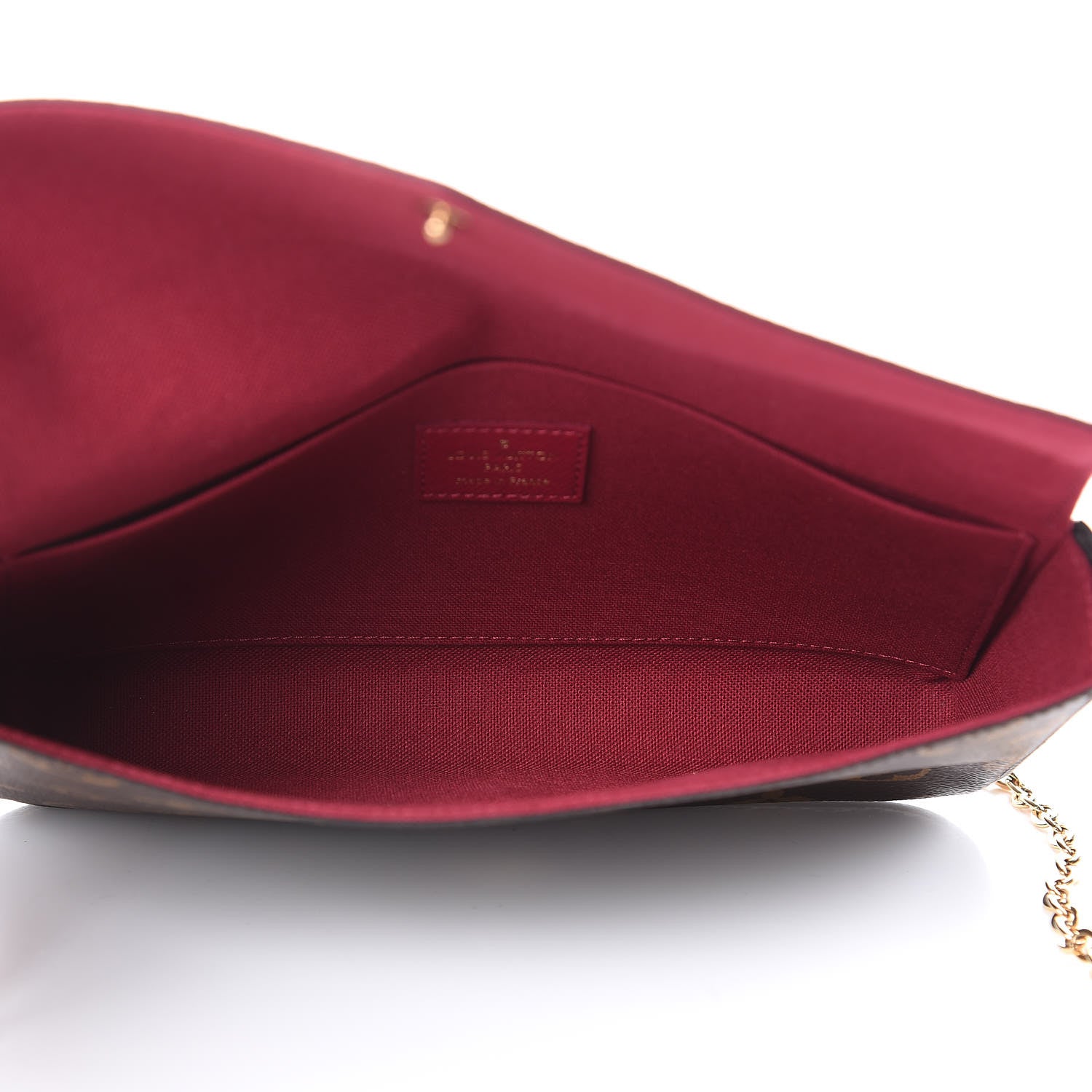 Louis Vuitton Monogram Pochette Felicie Chain Wallet Fuchsia 6 of 12