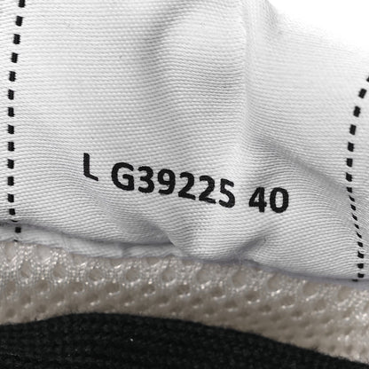 Chanel Suede Calfskin Logo Sneakers 40 Black White 10 of 11