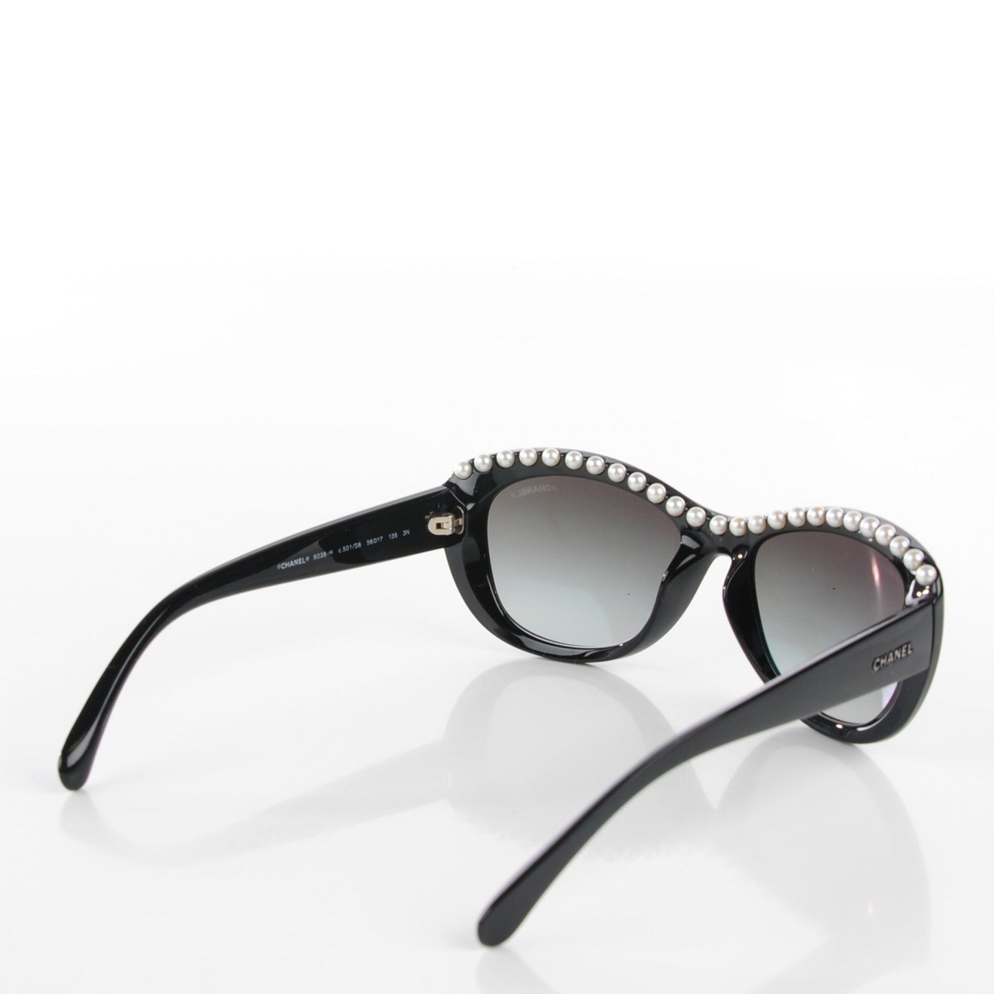 Freshwater Cultured Pearl Cat Eye Sunglasses 6038H Black