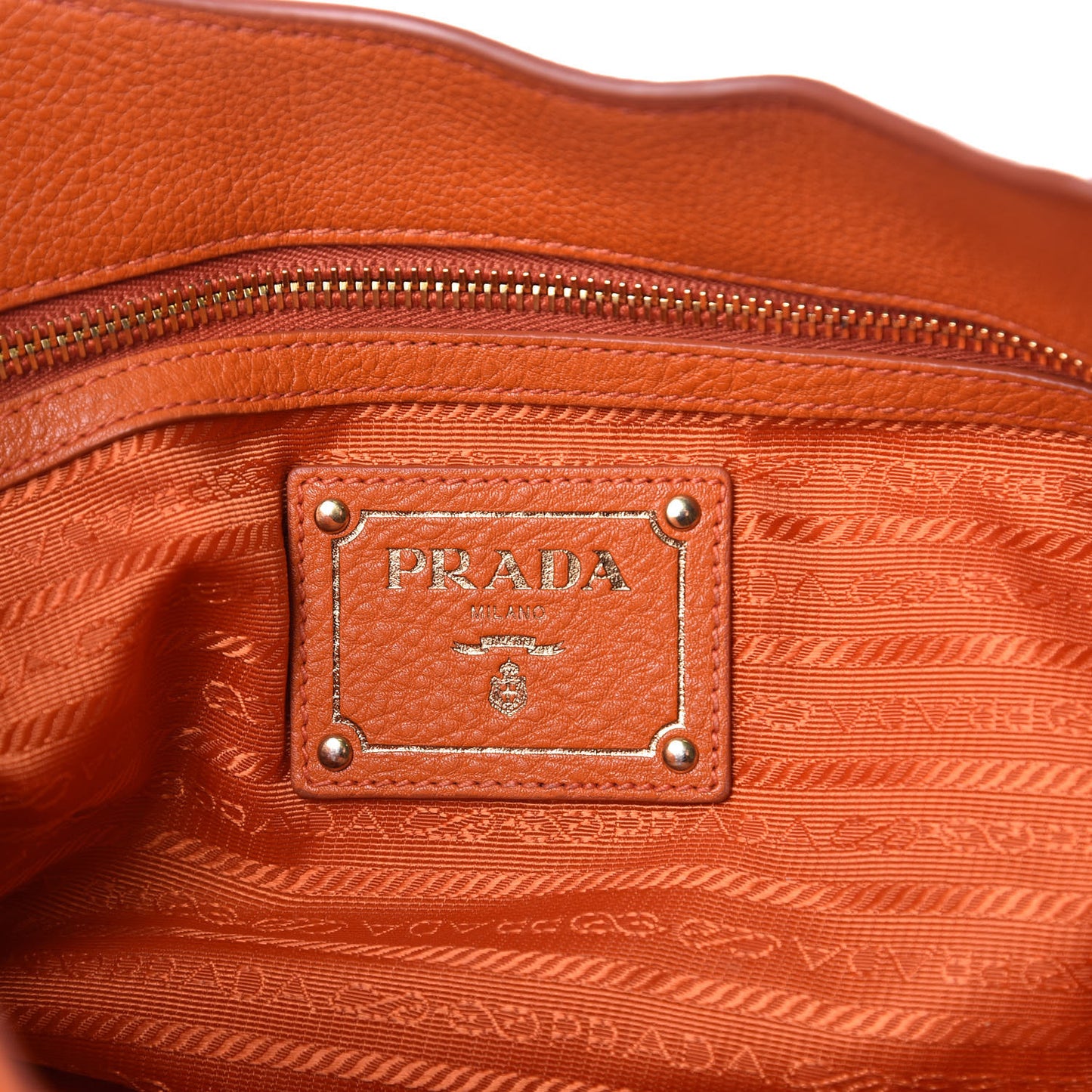 Vitello Daino Shoulder Bag Papaya