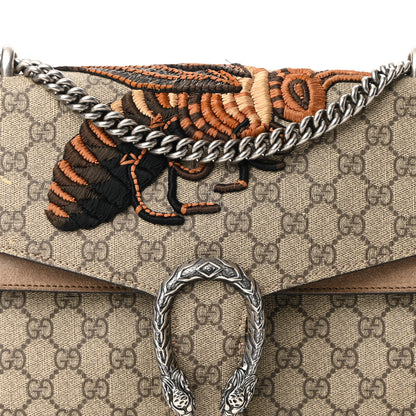 Gucci GG Supreme Monogram Bee Embroidered Medium Dionysus Shoulder Bag Taupe 8 of 14