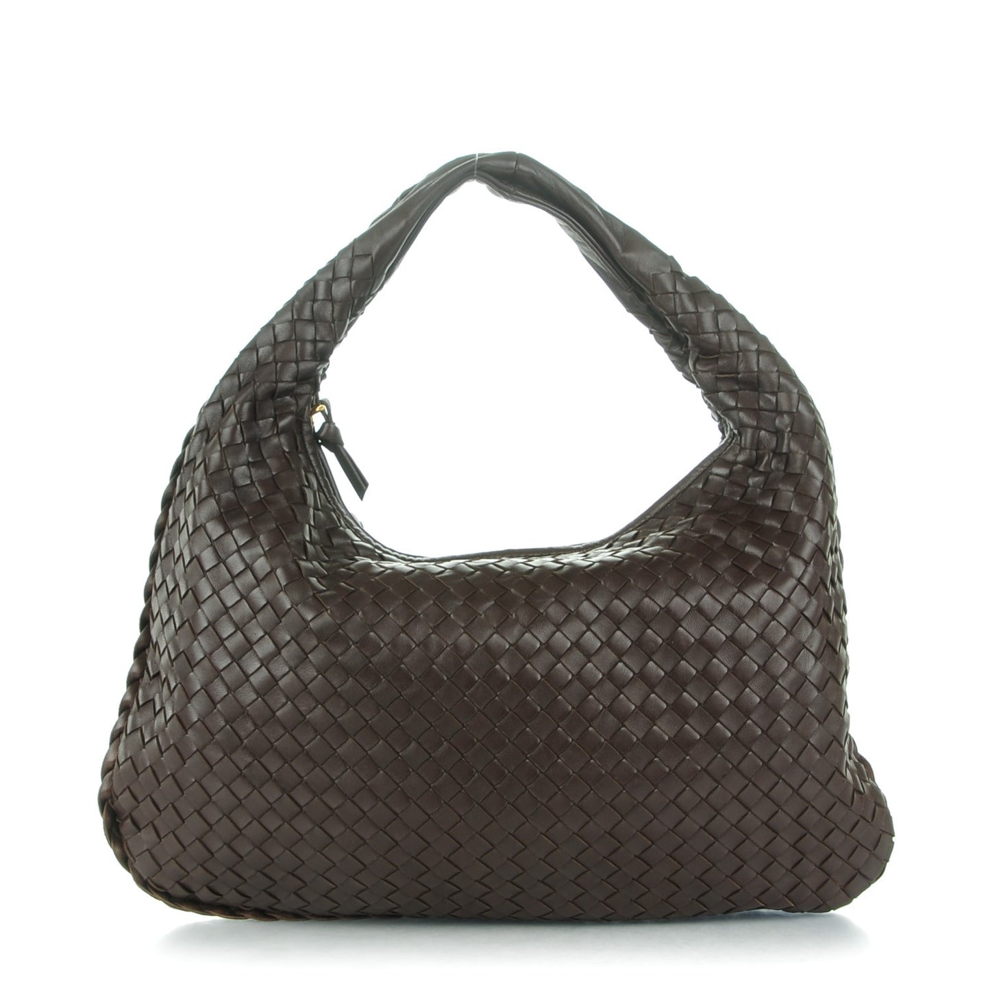 Nappa Intrecciato Medium Veneta Hobo Ebano