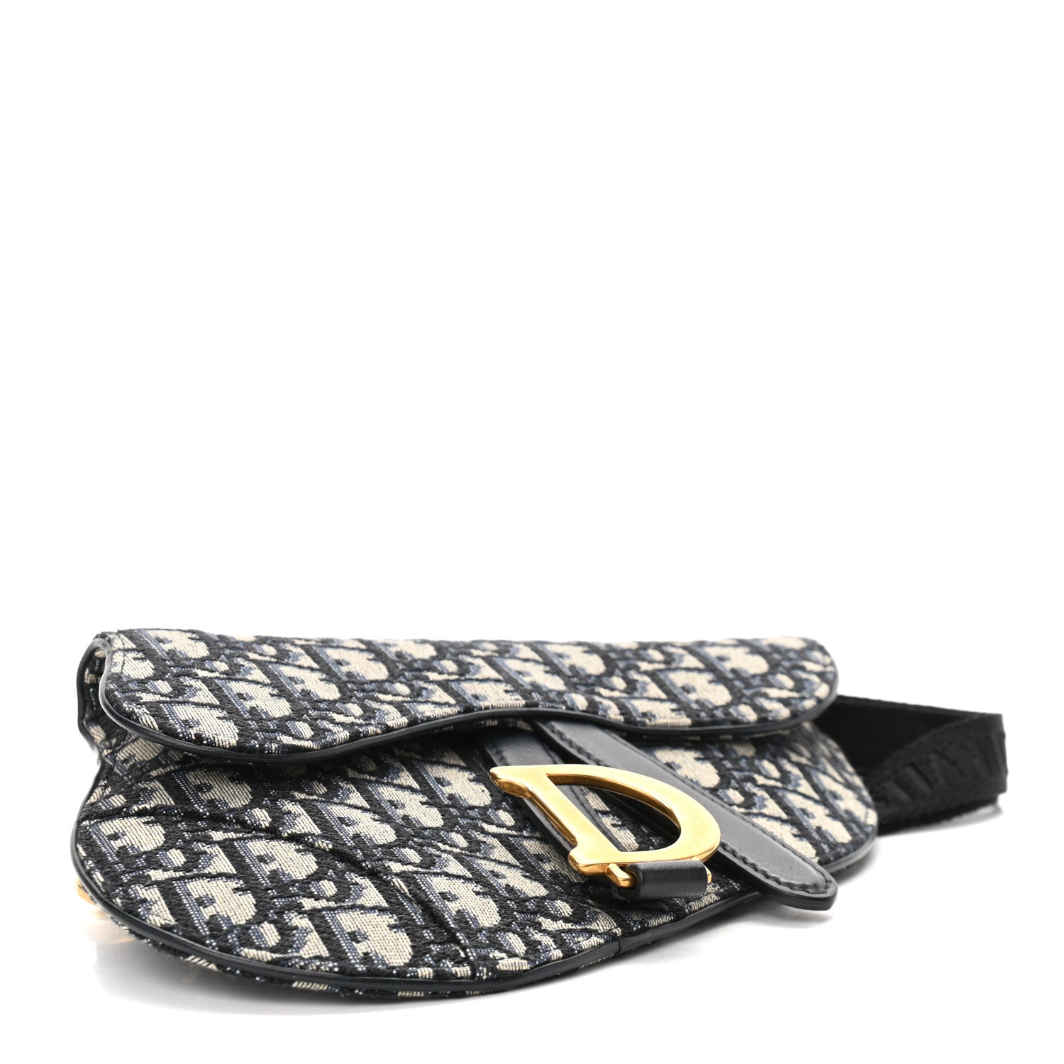 Christian Dior Oblique Saddle Belt Pouch Blue 4 of 11