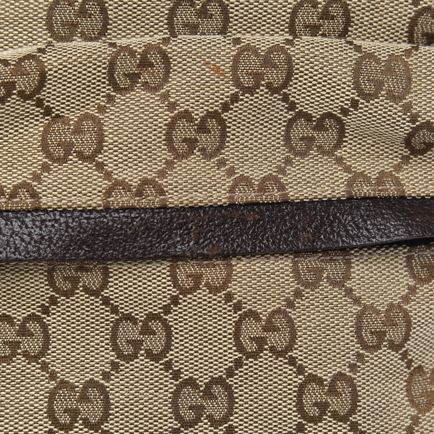 Gucci Monogram Web Medium Double Pocket Messenger Bag Dark Brown 11 of 11