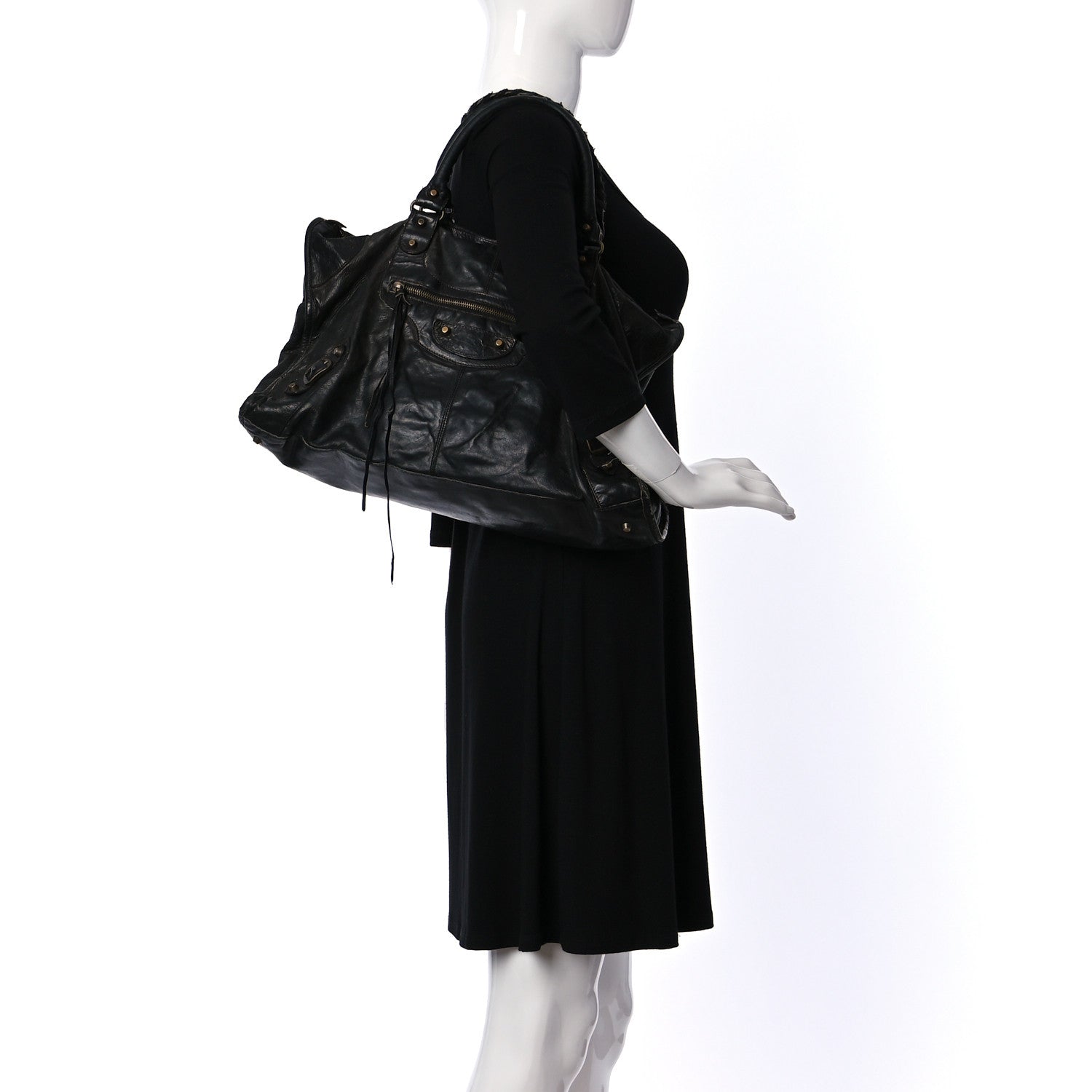 Balenciaga Agneau Classic Hardware Work Black 2 of 24