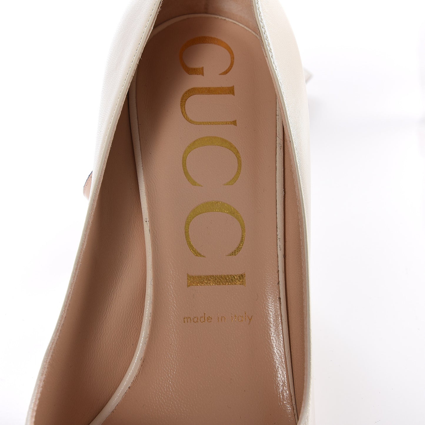 Malaga Kid Sylvie Mid Heel Pumps 40 Mystic White