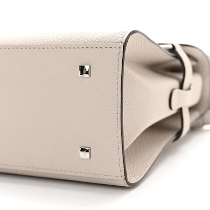 Delvaux Crispy Calfskin Mini Tempete Satchel Light Grey 10 of 10