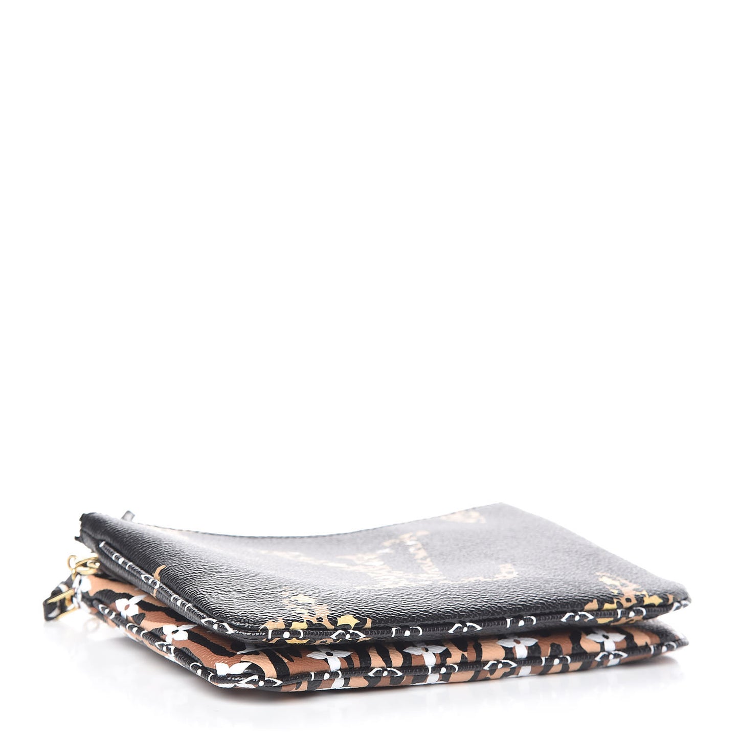 Monogram Giant Jungle Pochette Double Zip Black