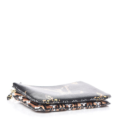 Louis Vuitton Monogram Giant Jungle Pochette Double Zip Black 4 of 11