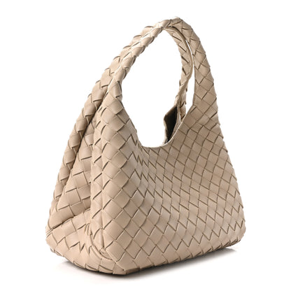 Bottega Veneta Nappa Intrecciato Small Campana Shoulder Bag Ecru 3 of 10