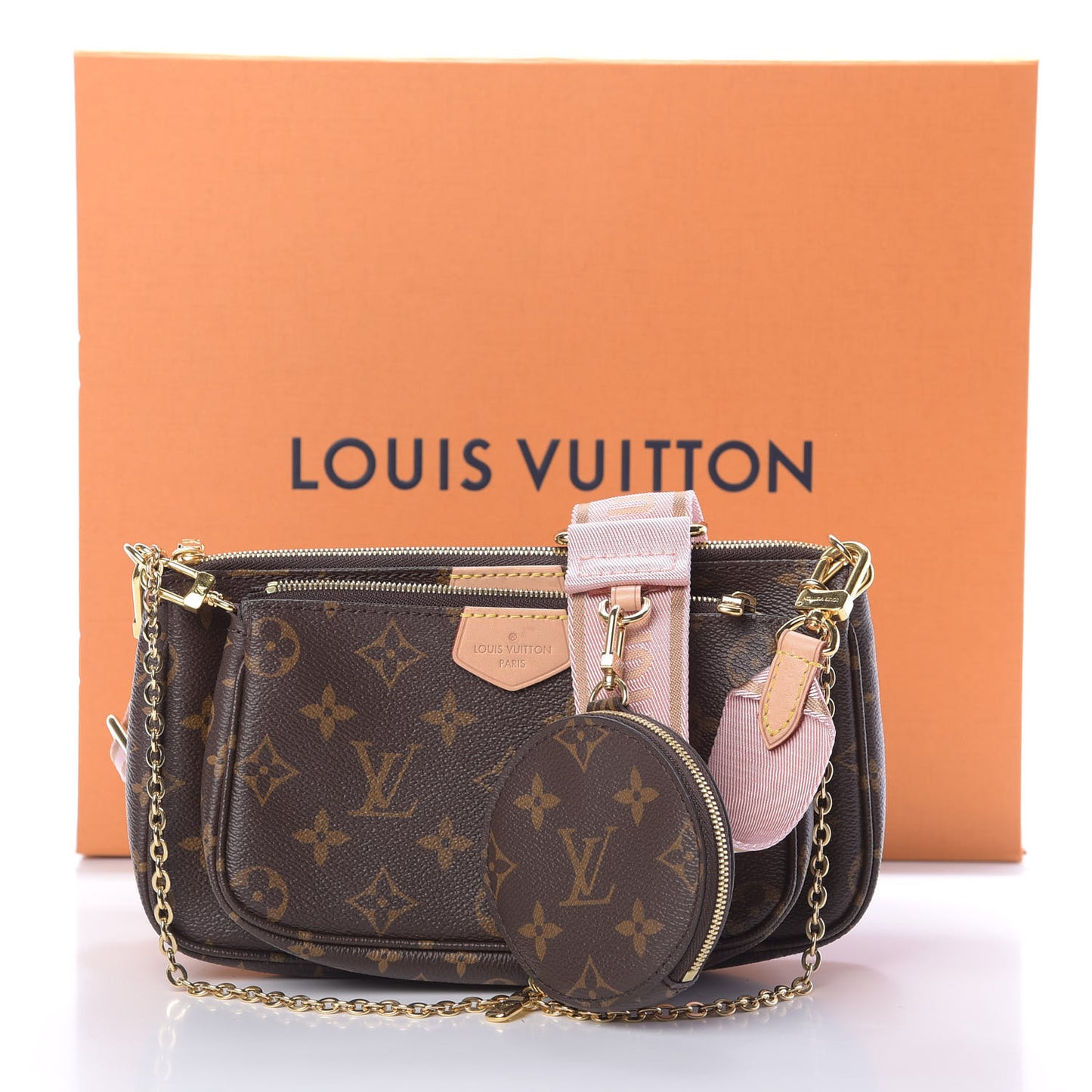 Monogram Multi Pochette Accessories Rose Clair
