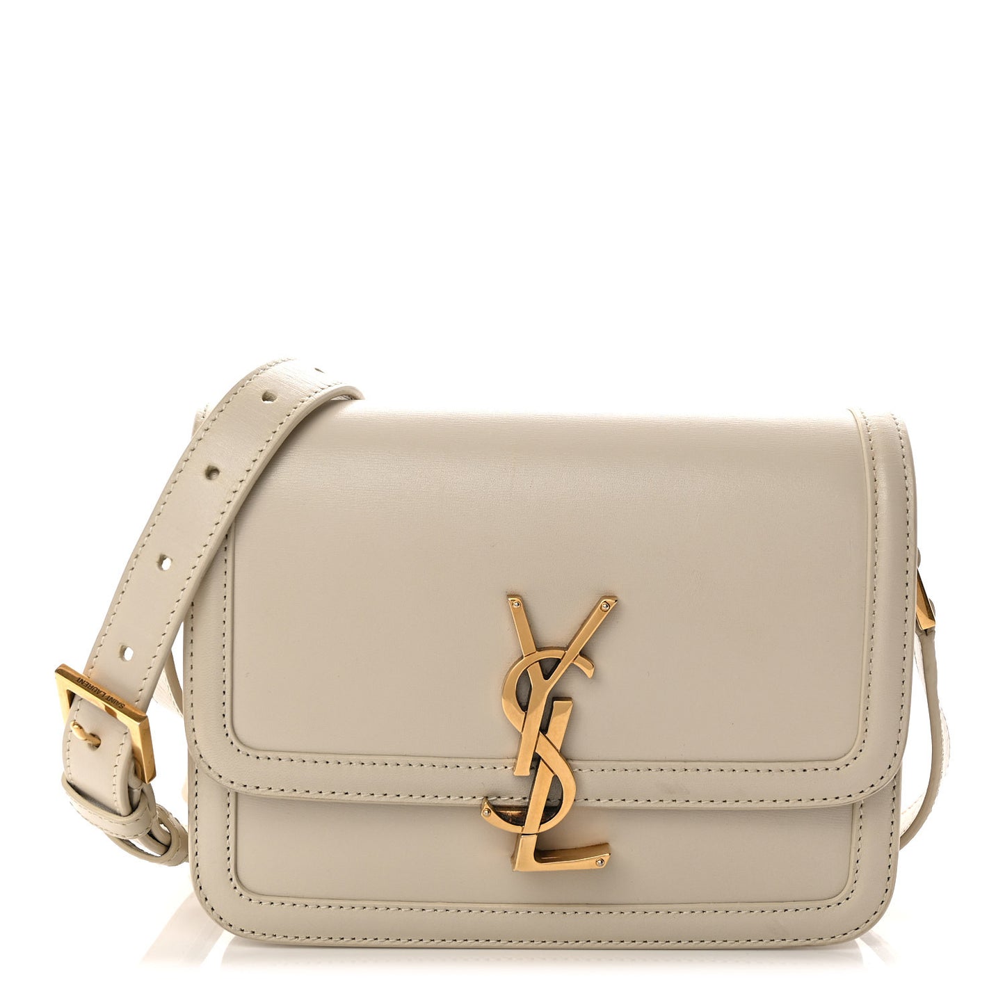 Smooth Calfskin Small Solferino Satchel Ivory