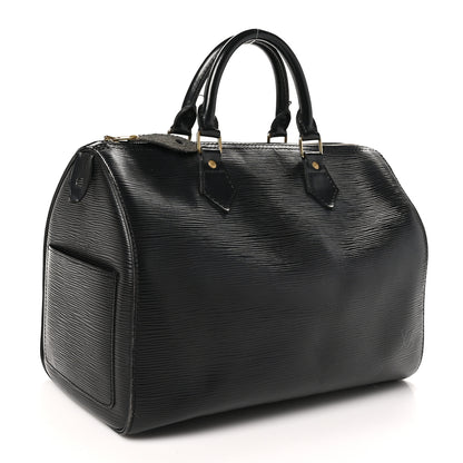 Louis Vuitton Epi Speedy 30 Black 3 of 13