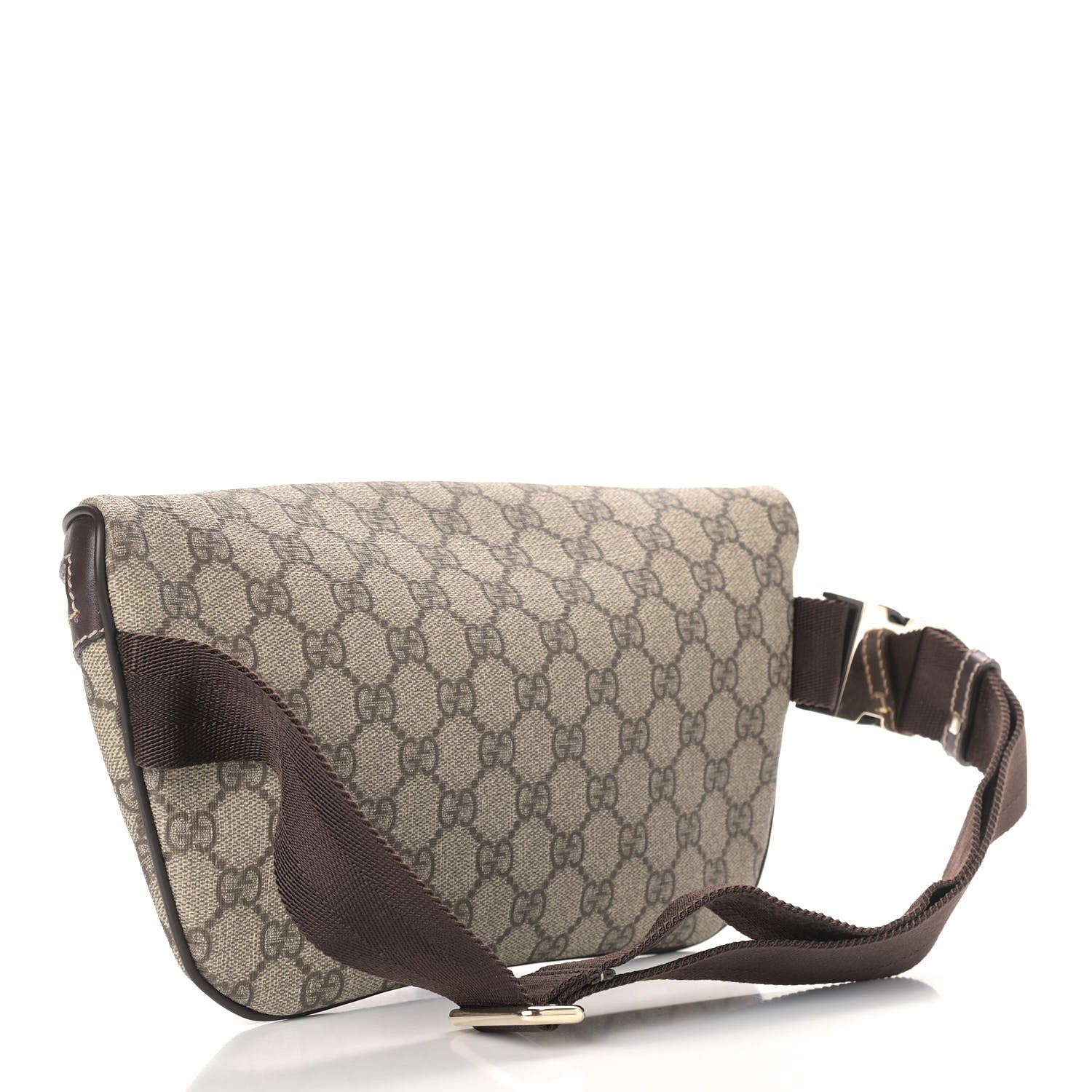 Gucci GG Supreme Monogram Belt Bag Dark Brown 3 of 8