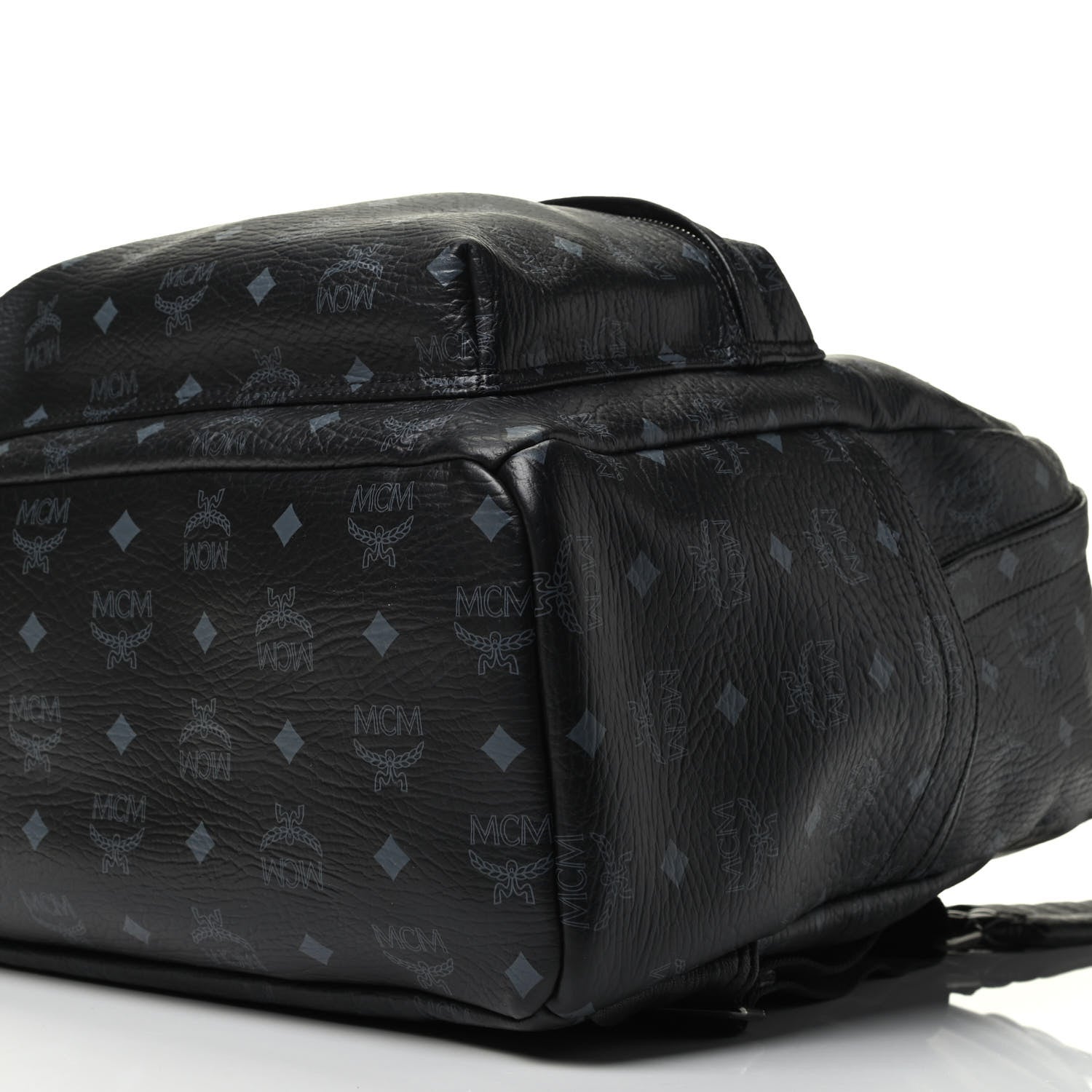 MCM Visetos Medium Sprinkle Stud Stark Backpack Black 9 of 9