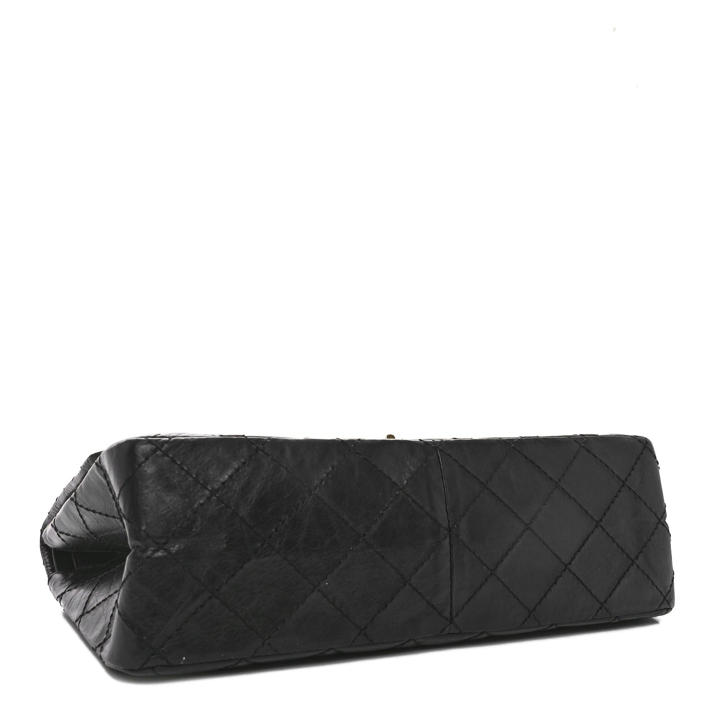 Aged Calfskin Quilted 2.55 Reissue 226 Flap Black