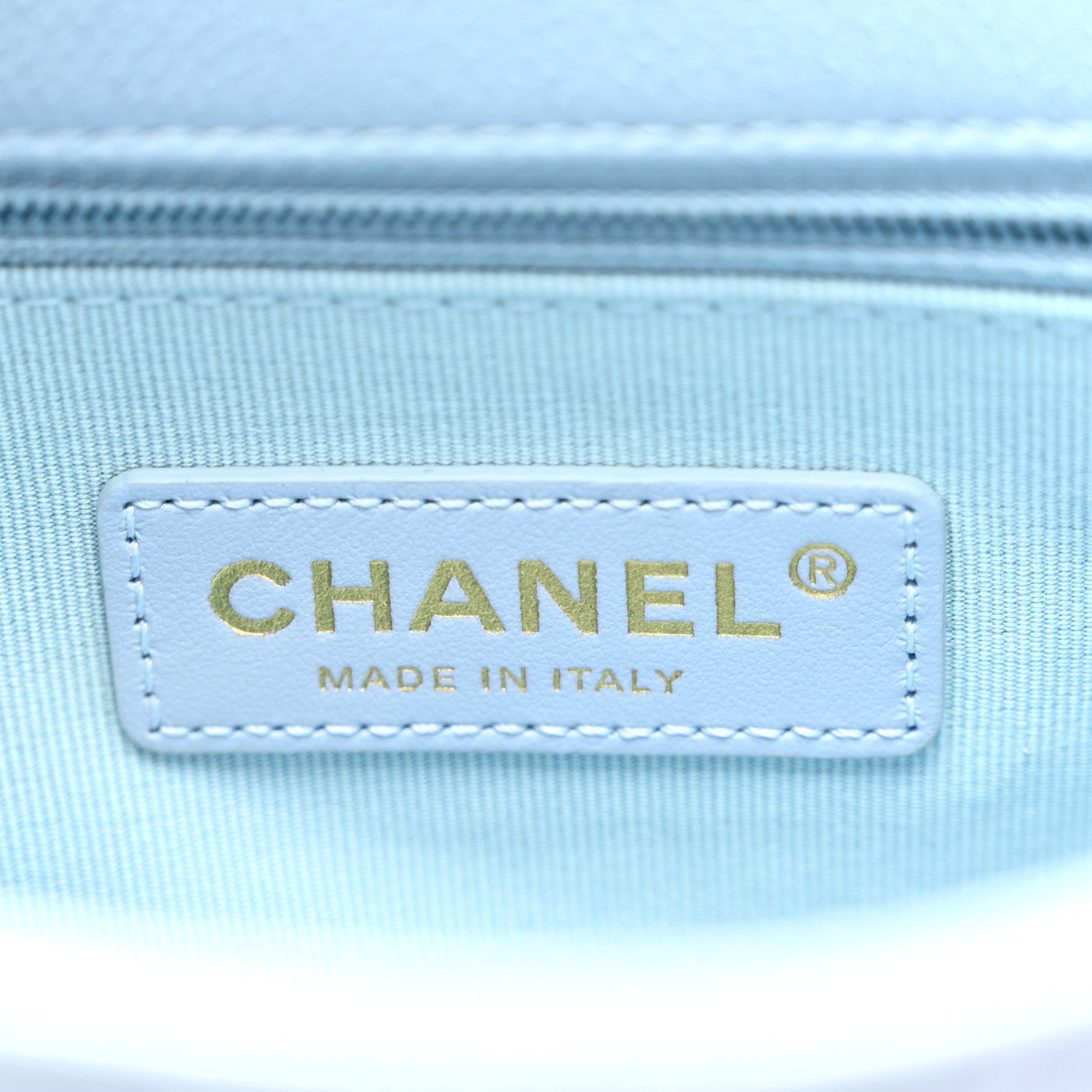 Chanel Iridescent Caviar Quilted Mini My Perfect Flap Light Blue 5 of 10