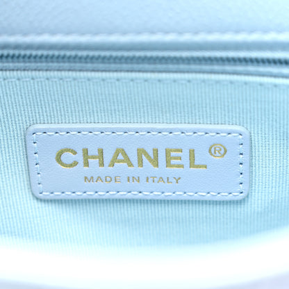 Chanel Iridescent Caviar Quilted Mini My Perfect Flap Light Blue 5 of 10