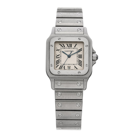 Stainless Steel 29mm Santos De Cartier Galbee Quartz Watch