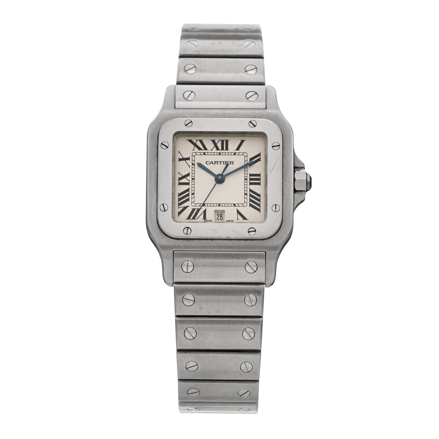 Cartier Stainless Steel 29mm Santos De Cartier Galbee Quartz Watch 1 of 5
