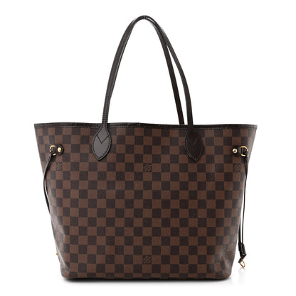Louis Vuitton Damier Ebene Neo Neverfull MM Rose Ballerine 1 of 12