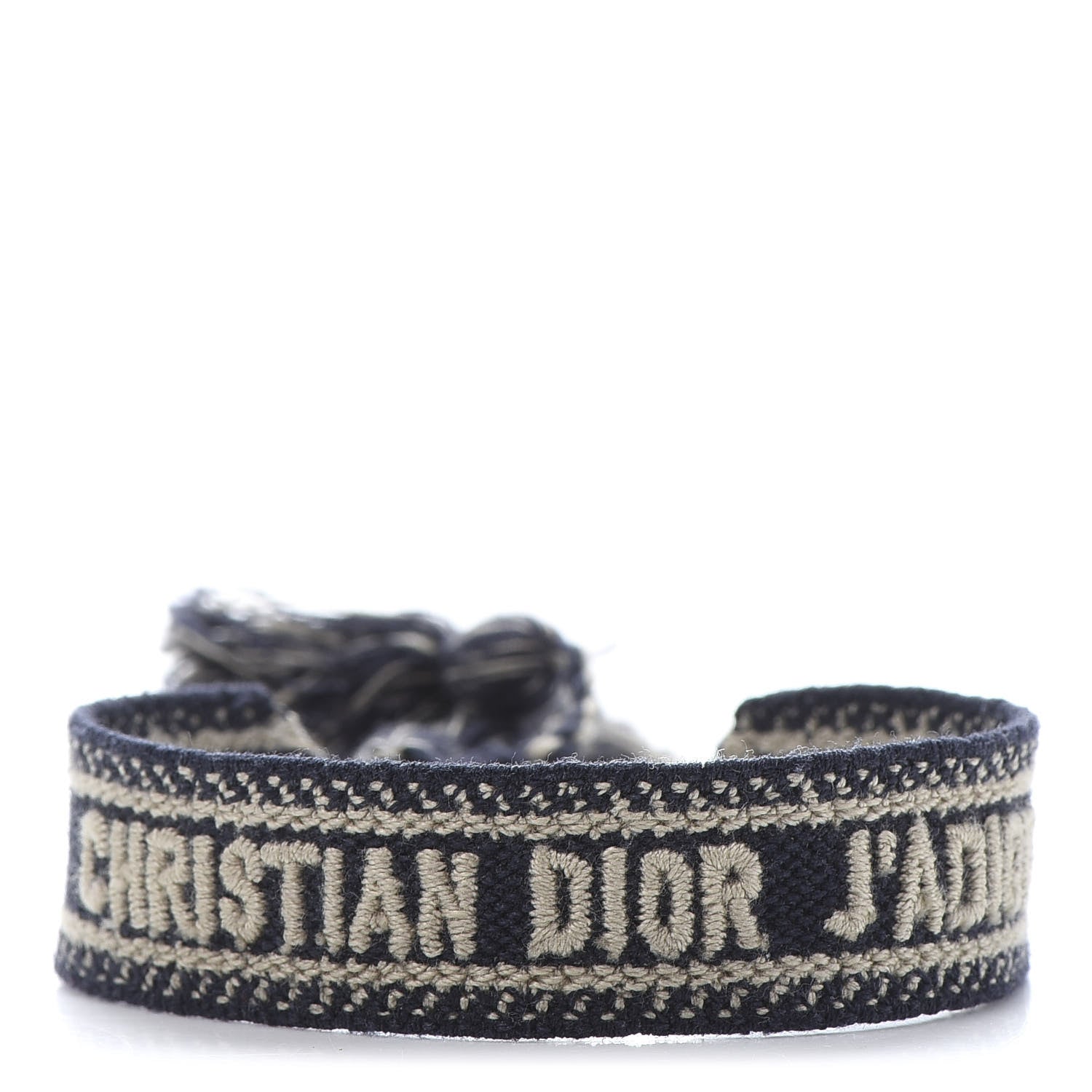 Christian Dior Woven Cotton J'Adior Friendship Bracelet Set Navy 3 of 8