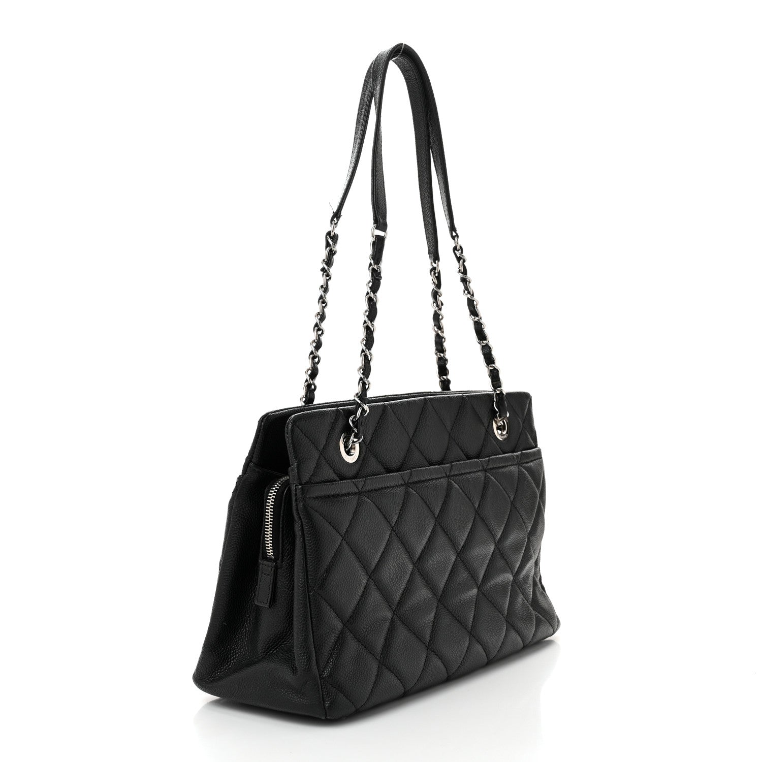 Chanel Caviar Quilted Timeless CC Soft Tote Black 3 of 11