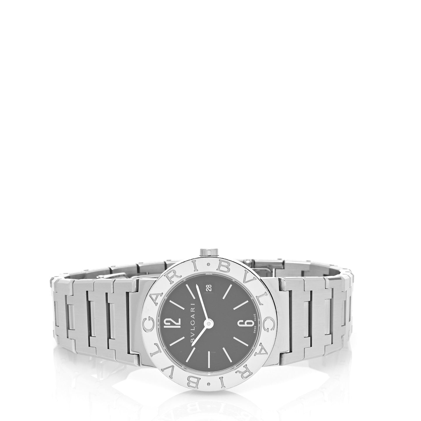 Stainless Steel 26mm Quartz Watch Black