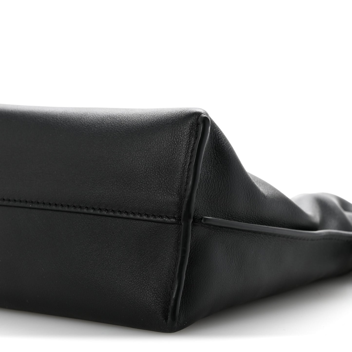 Nappa Medium Flamenco Knot Bag Black