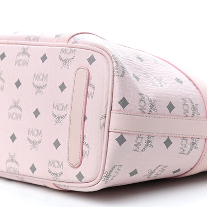 MCM Visetos Medium Delmy Shopper Tote Powder Pink 7 of 11
