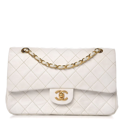 Chanel Lambskin Quilted Medium Double Flap White 1 of 21