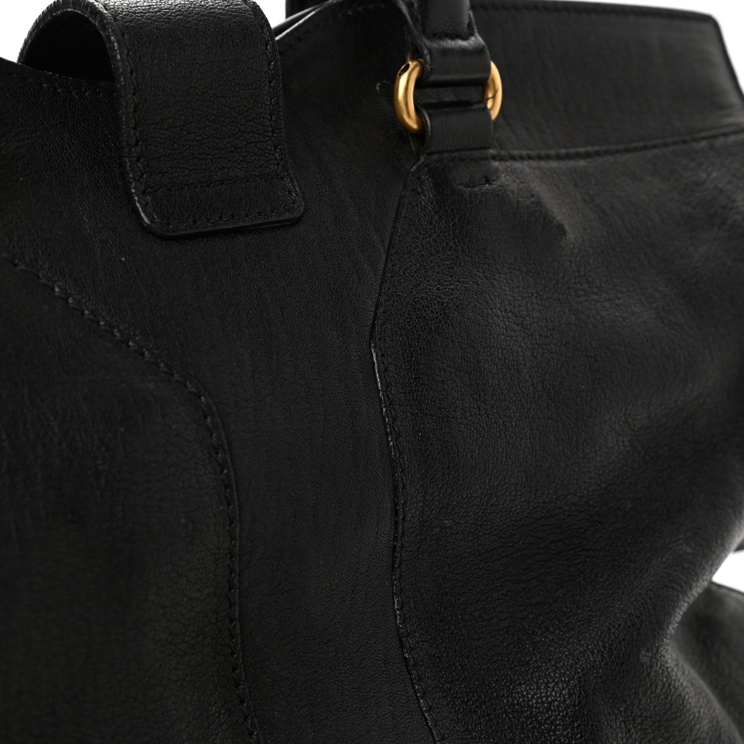 Saint Laurent Sheepskin Medium Cabas ChYc Black 11 of 11