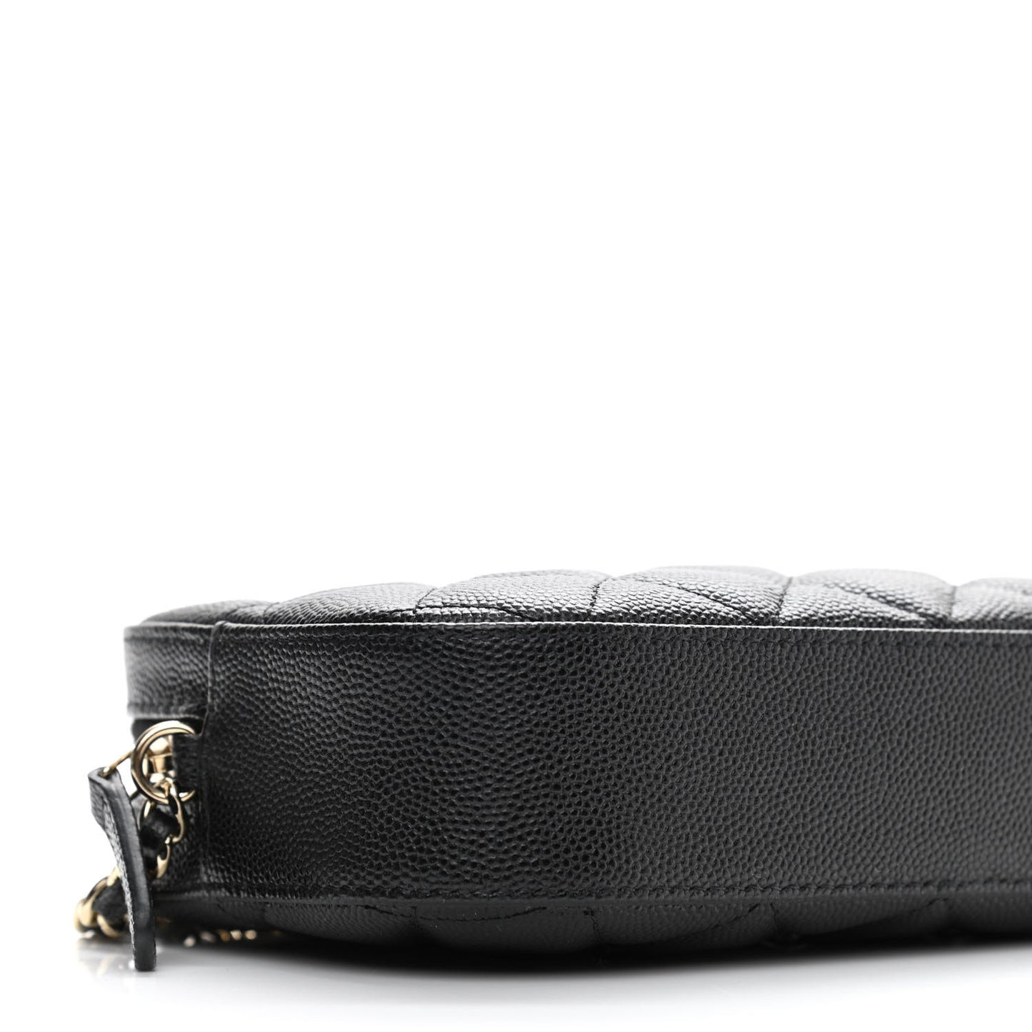 Caviar Quilted Vanity With Chain Black